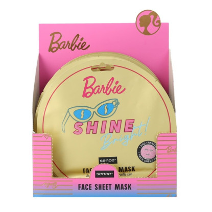 Mattel Barbie Shelf Display  Printed Facial Sheet Mask 20ml