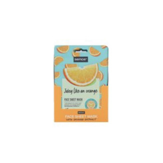 ence Shelf Display Printed Facial Sheet Mask 20ml Orange