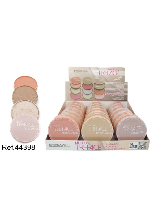 3 en 1 iluminador/colorete/polvo