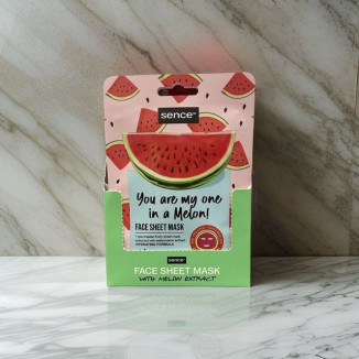 Sence Shelf Display  Printed Facial Sheet Mask 20ml You are my one in a melon