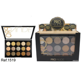 PALETA SOMBRA OJOS PRO NUDE 15 COL