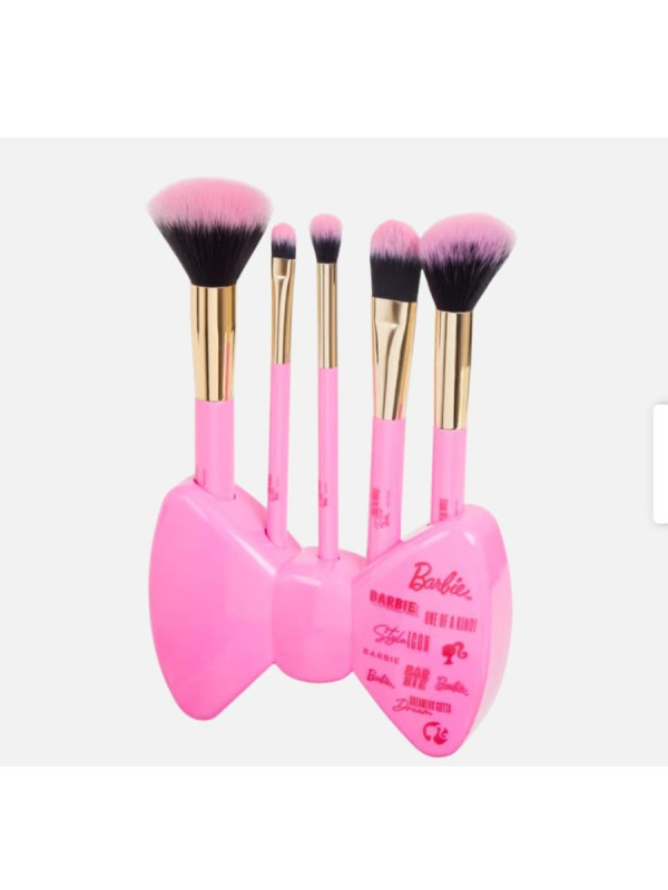 Brochas de maquillaje con soporte barbie