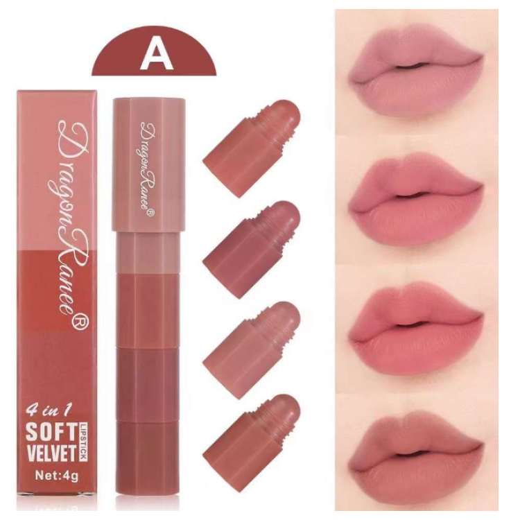 Barra De Labio 4 En 1 Lip Stick A