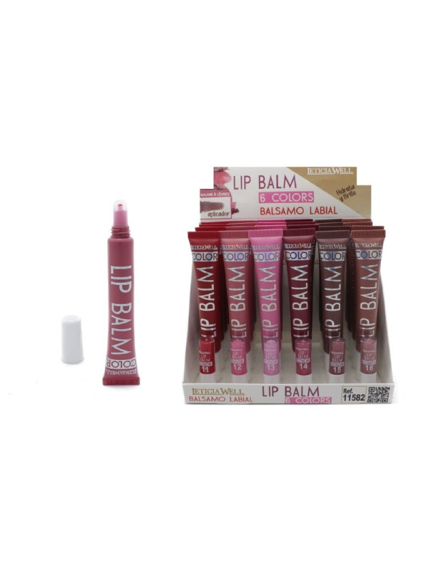 LIP BALM 6 COLORES CON APLICADOR