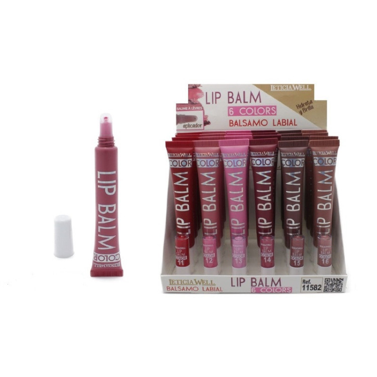  LIP BALM 6 COLORES CON APLICADOR