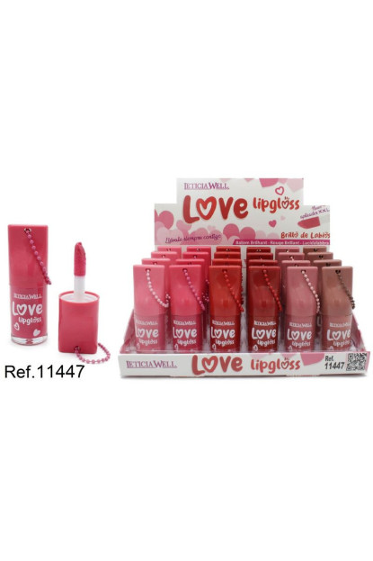 LIPGLOSS BRILLO DE LABIOS LOVE CON CADENA