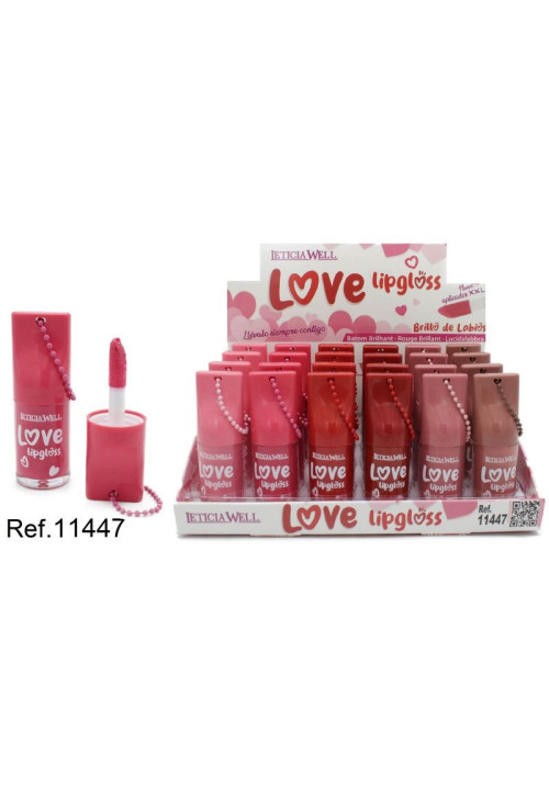 LIPGLOSS BRILLO DE LABIOS LOVE CON CADENA
