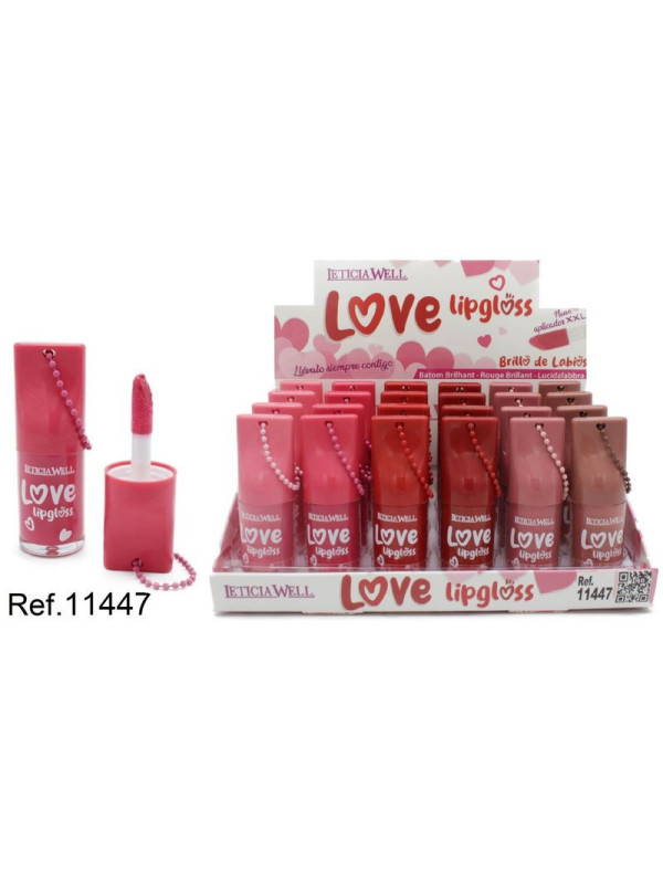 LIPGLOSS BRILLO DE LABIOS LOVE CON CADENA