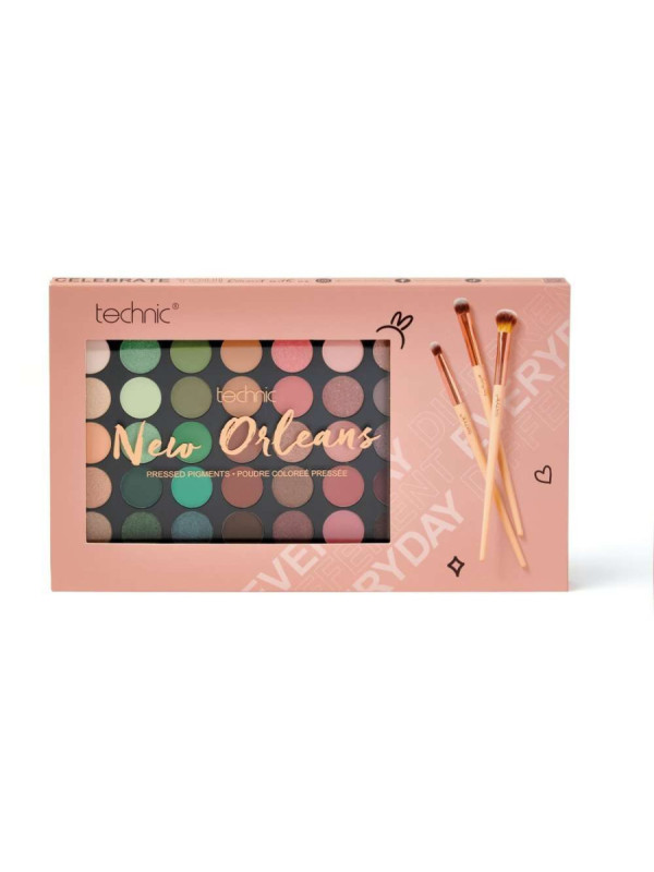 Technic Set New Orleans Paleta de Sombras y Brochas