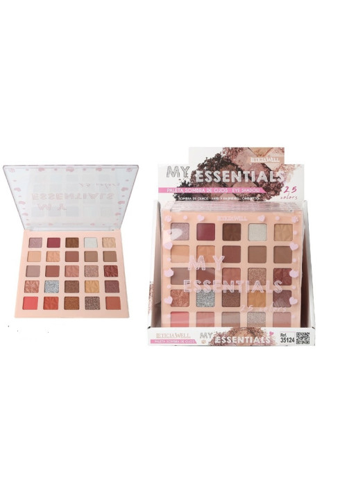 PALETA SOMBRAS 25 COLORES MY ESSETITALS