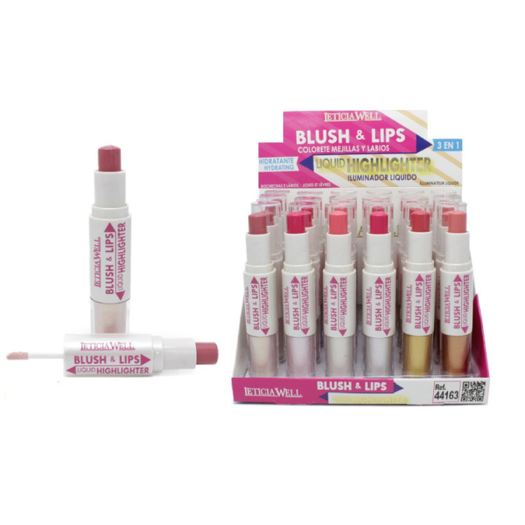  COLORETE LABIOS ILUMINADOR 3 en 1    44163