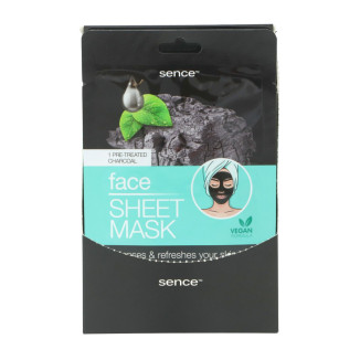 Sence Shelf Display Facial Sheet Mask 24ml Charcoal