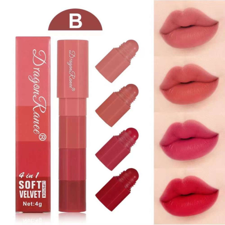 Barra De Labios 4 En 1 Lip Stick B