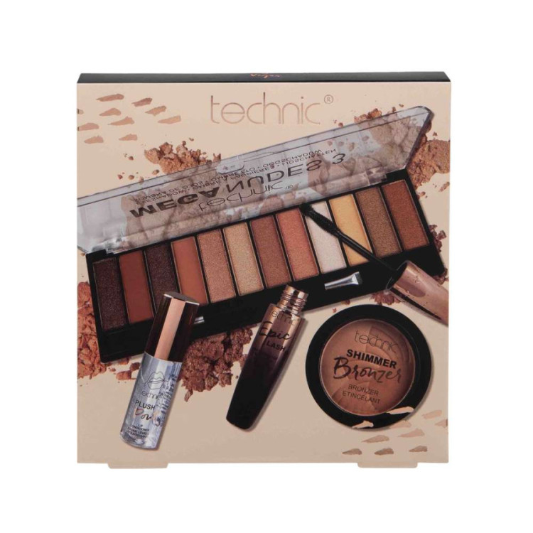 Technic - Set de maquillaje Mega Nudes Collection