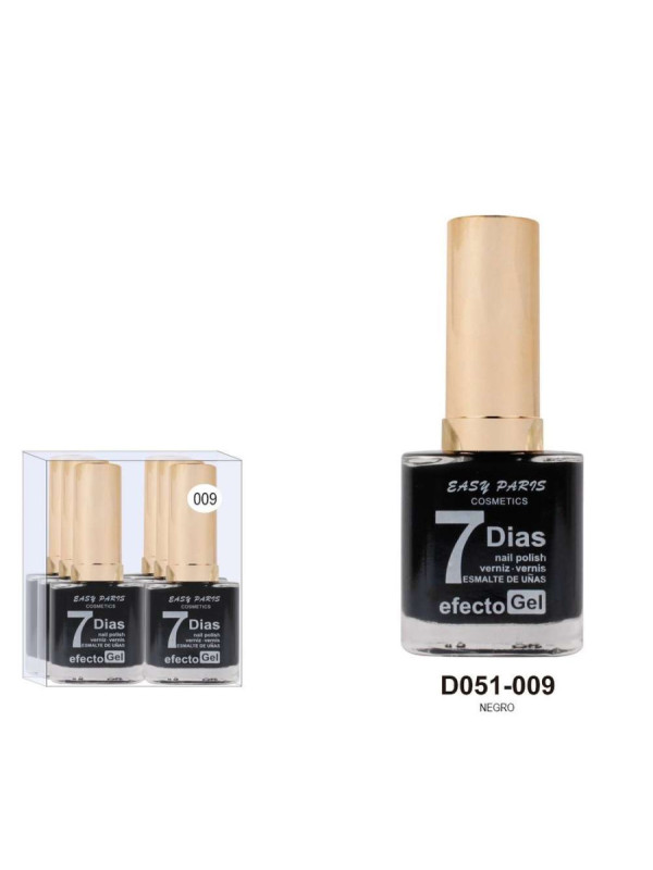 ESMALTE UÑAS NEGRO 009