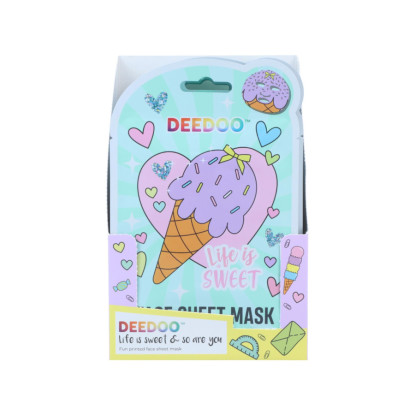 DeeDoo Shelf Display  Printed Facial Sheet Mask 20ml Ice Cream 