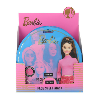 Mattel Barbie Shelf Display Printed Facial Sheet Mask 20ml ColdWeather Blue