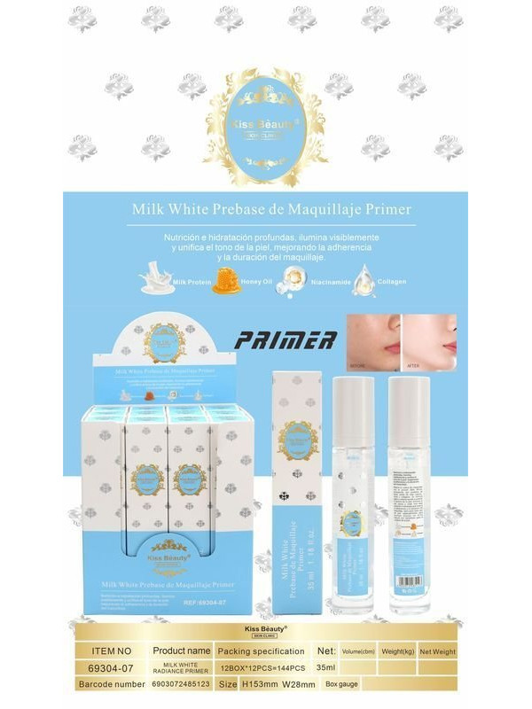 PREBASE DE MAQUILLAJE BLANCO LATTE