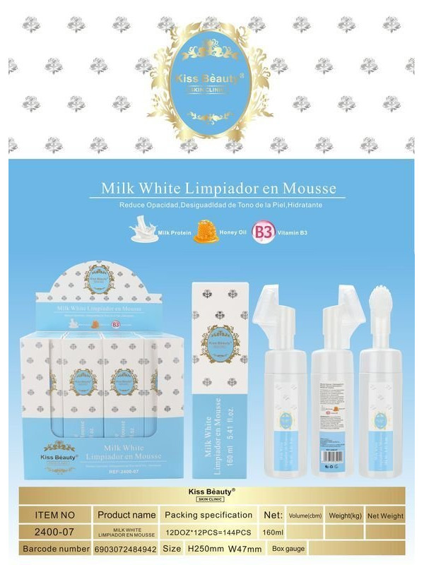 LIMPIADOR MOUSSE BLANCO LATTE