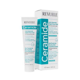 *Ceramide* - Crema gel facial de noche Anti-blemish - Piel con tendencia al acné